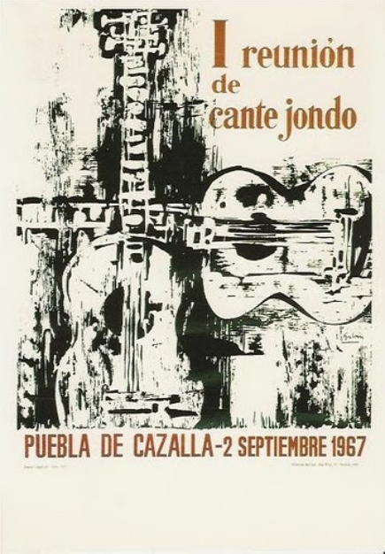 Primer cartel de Reunión de Cante Jondo Primer cartel de Reunión de Cante Jondo